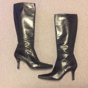 Stuart Weitzman Black Leather Boots Sz 6.5